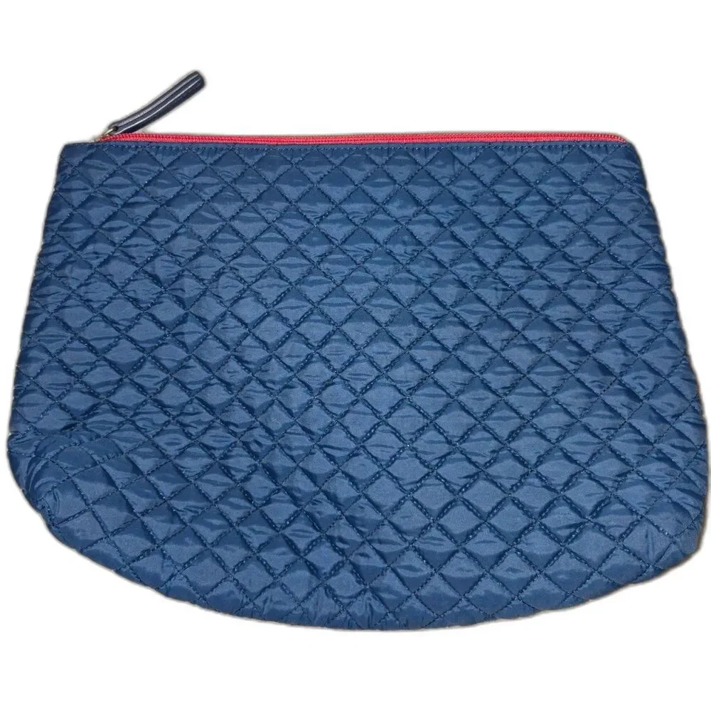 Tommy Hilfiger Navy Blue Cosmetic Bag – Travel Makeup Toiletry Pouch 13